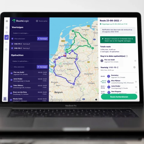 Routeplanner met meerdere adressen (software & app)